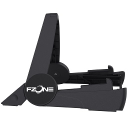 FZONE 携帯用 折り畳み ギタースタンド ブラック S-2 BLACK